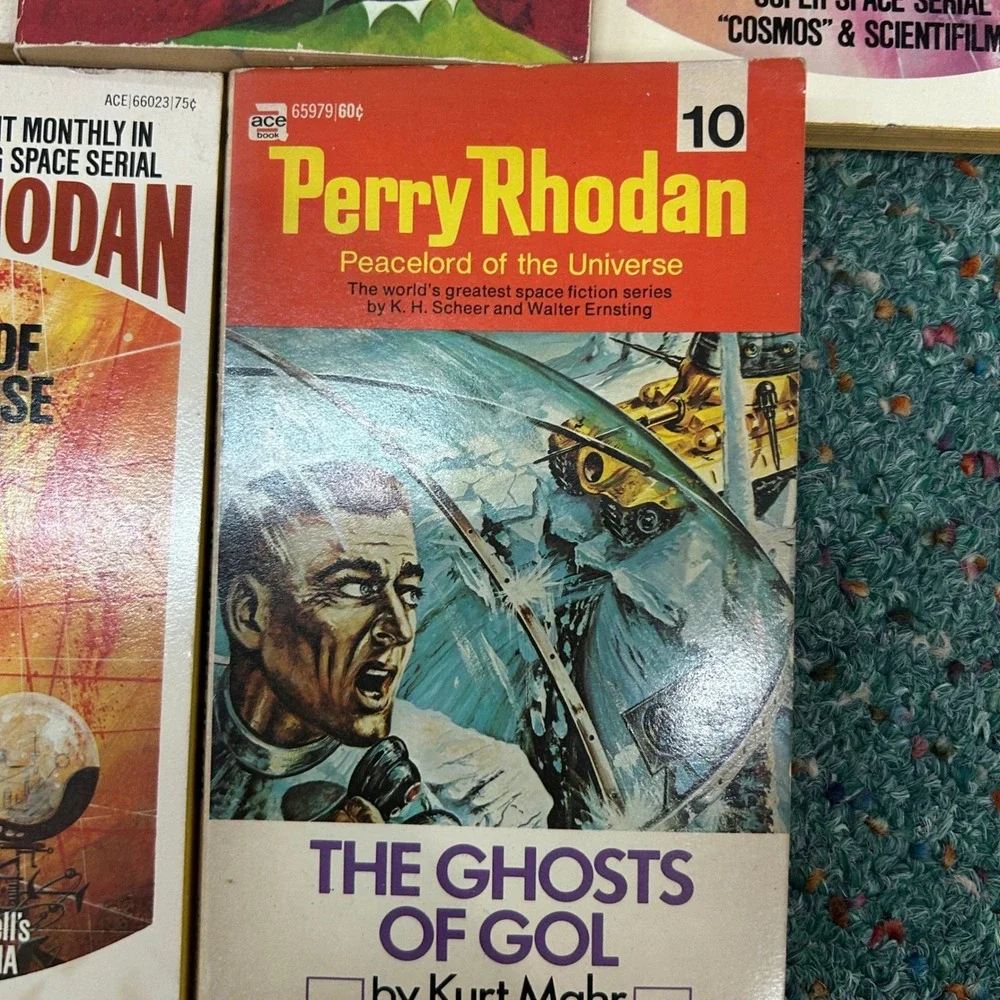 Perry Rhodan Sci-Fi Paperback Lot Vintage Ace Books Pulp Sci-Fi Retro